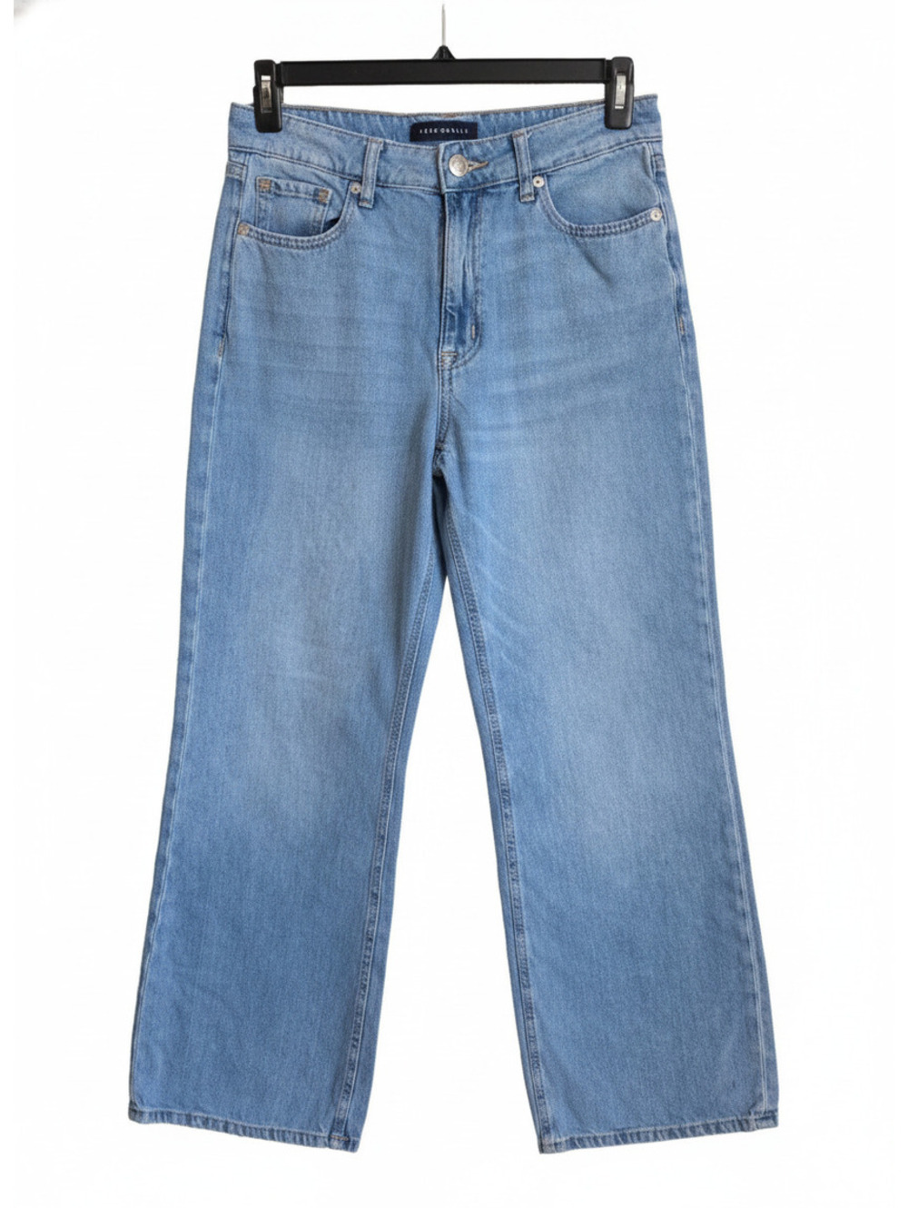Aeropostale High Rise Wide Leg Jeans Size 8 Light Blue Denim